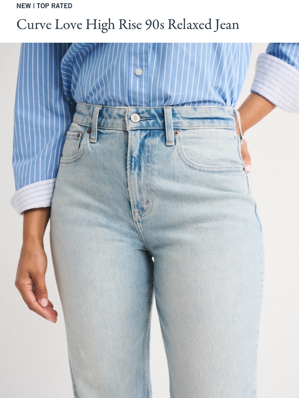 Abercrombie 90s Relaxed Jeans - Color Light - size 28 / 6L